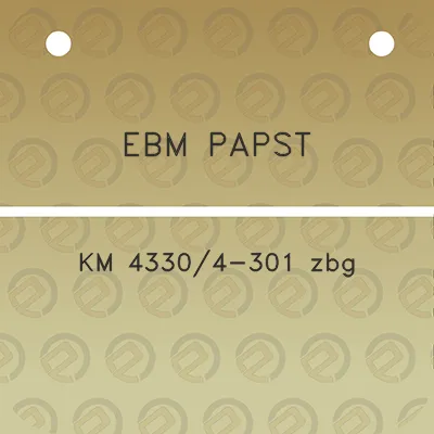 ebm-papst-km-43304-301-zbg