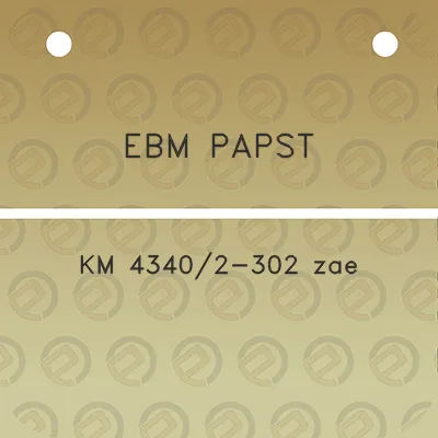 ebm-papst-km-43402-302-zae