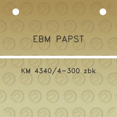 ebm-papst-km-43404-300-zbk