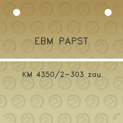 ebm-papst-km-43502-303-zau