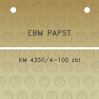 ebm-papst-km-43504-100-zbl