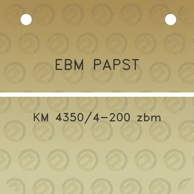 ebm-papst-km-43504-200-zbm