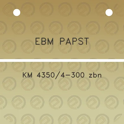 ebm-papst-km-43504-300-zbn