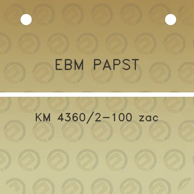 ebm-papst-km-43602-100-zac