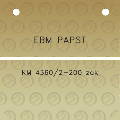 ebm-papst-km-43602-200-zak