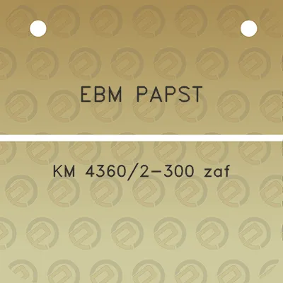 ebm-papst-km-43602-300-zaf