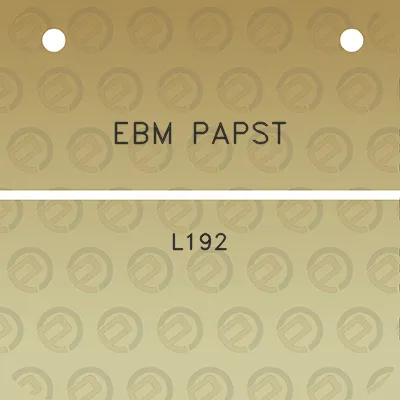 ebm-papst-l192