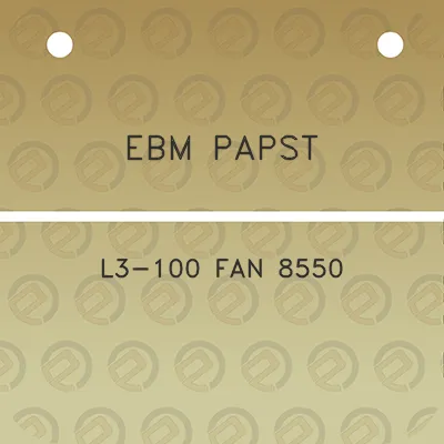 ebm-papst-l3-100-fan-8550