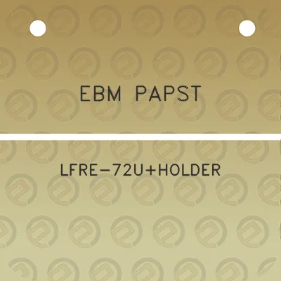 ebm-papst-lfre-72uholder