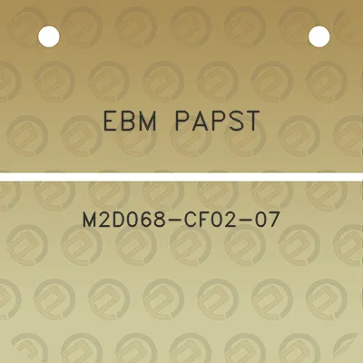 ebm-papst-m2d068-cf02-07