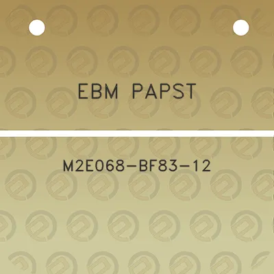 ebm-papst-m2e068-bf83-12