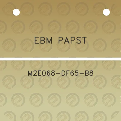 ebm-papst-m2e068-df65-b8