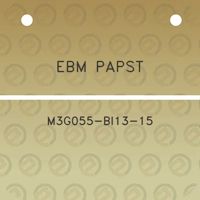 ebm-papst-m3g055-bi13-15