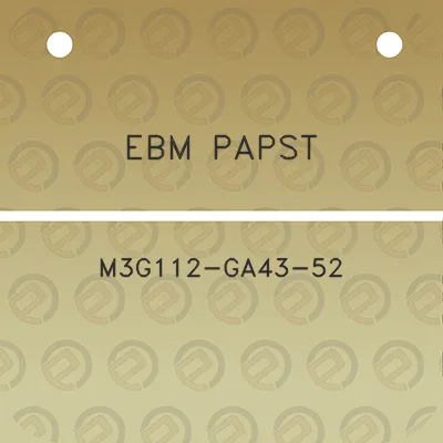 ebm-papst-m3g112-ga43-52