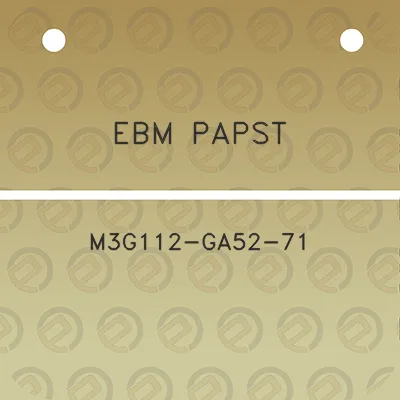 ebm-papst-m3g112-ga52-71