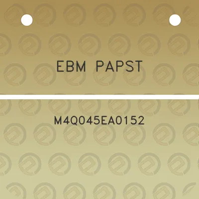 ebm-papst-m4q045ea0152