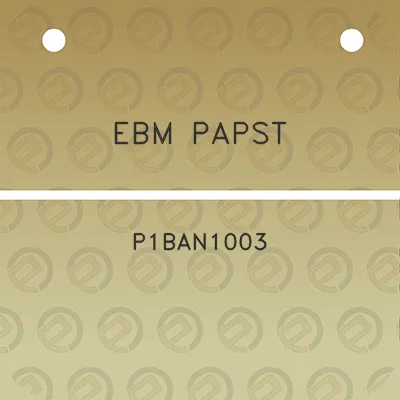 ebm-papst-p1ban1003