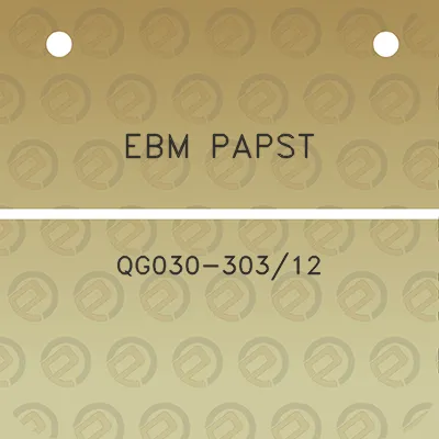 ebm-papst-qg030-30312