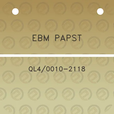 ebm-papst-ql40010-2118