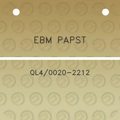 ebm-papst-ql40020-2212