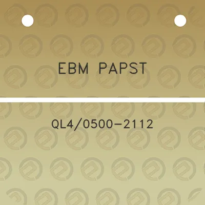 ebm-papst-ql40500-2112