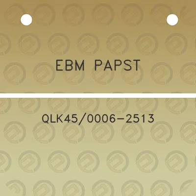 ebm-papst-qlk450006-2513