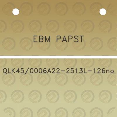 ebm-papst-qlk450006a22-2513l-126no