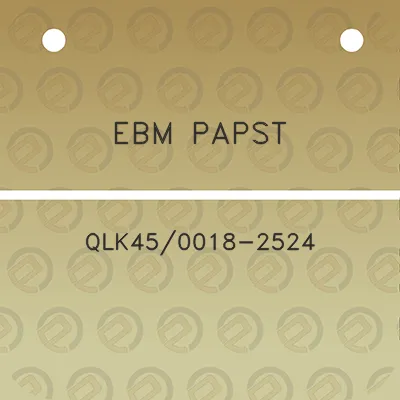 ebm-papst-qlk450018-2524