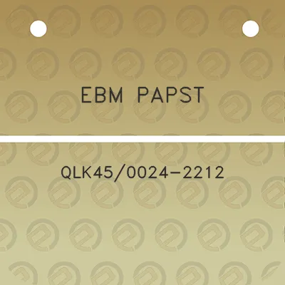 ebm-papst-qlk450024-2212