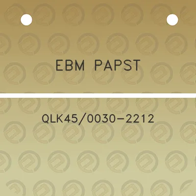 ebm-papst-qlk450030-2212