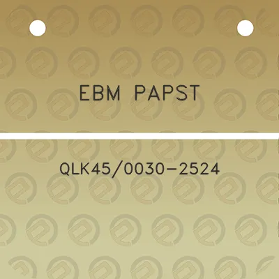 ebm-papst-qlk450030-2524