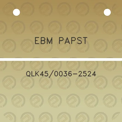 ebm-papst-qlk450036-2524