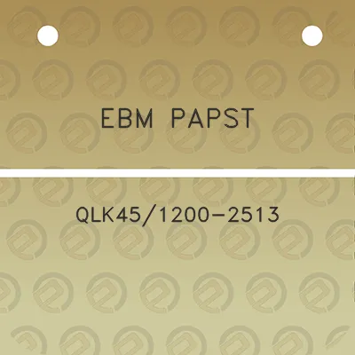 ebm-papst-qlk451200-2513