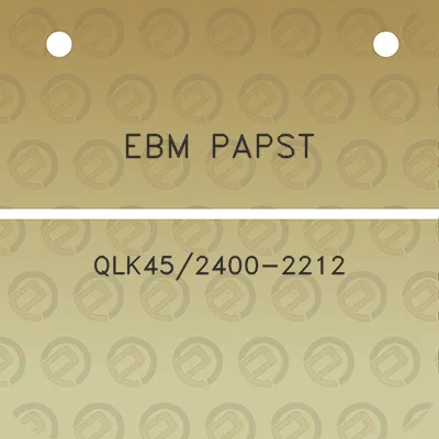 ebm-papst-qlk452400-2212