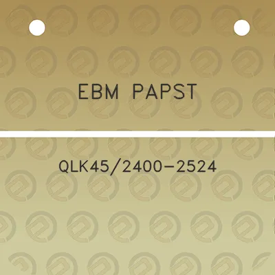 ebm-papst-qlk452400-2524