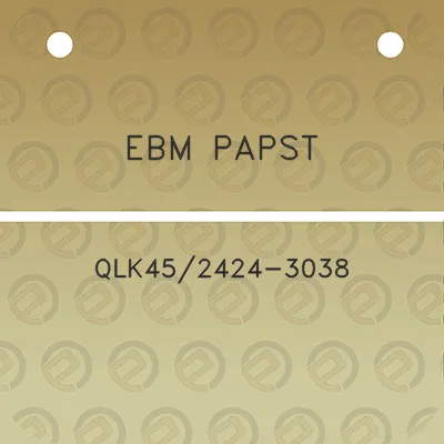 ebm-papst-qlk452424-3038