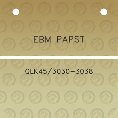 ebm-papst-qlk453030-3038