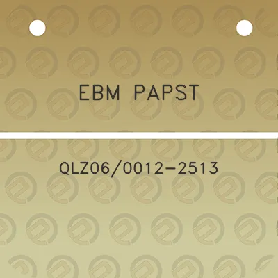 ebm-papst-qlz060012-2513