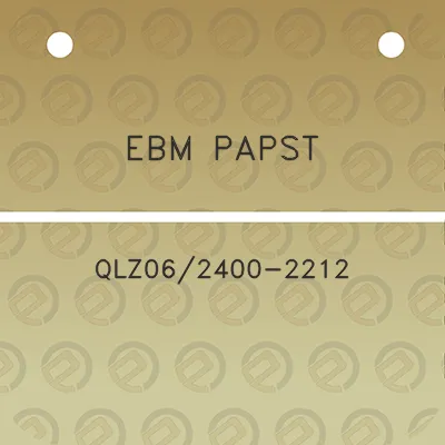 ebm-papst-qlz062400-2212