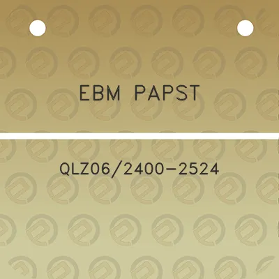 ebm-papst-qlz062400-2524