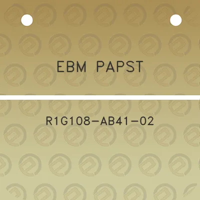 ebm-papst-r1g108-ab41-02