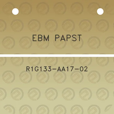 ebm-papst-r1g133-aa17-02