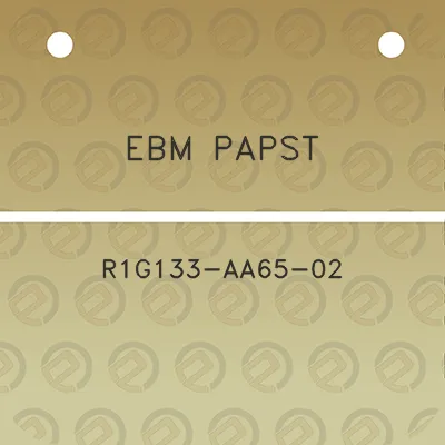 ebm-papst-r1g133-aa65-02