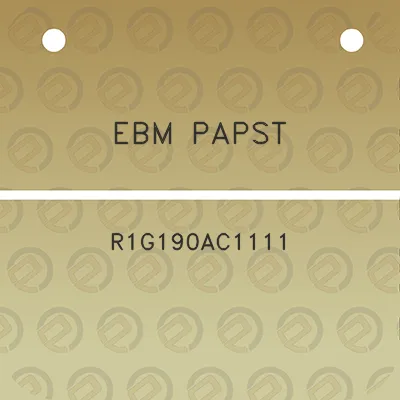 ebm-papst-r1g190ac1111