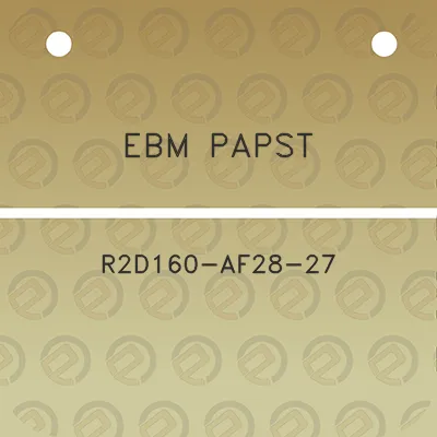 ebm-papst-r2d160-af28-27