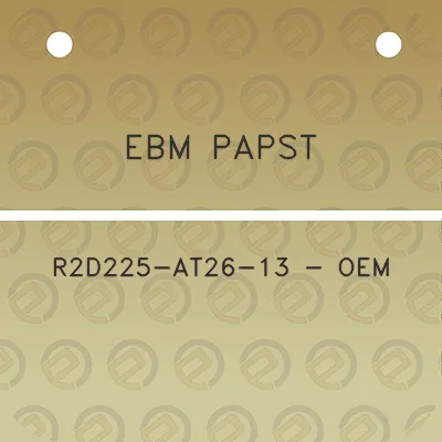 ebm-papst-r2d225-at26-13-oem