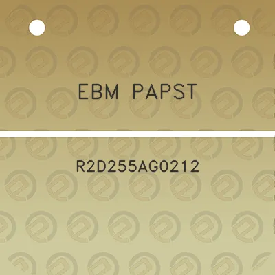 ebm-papst-r2d255ag0212