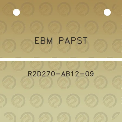 ebm-papst-r2d270-ab12-09