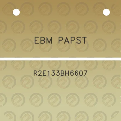 ebm-papst-r2e133bh6607