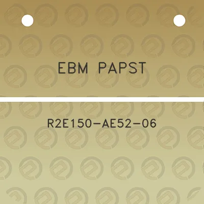 ebm-papst-r2e150-ae52-06